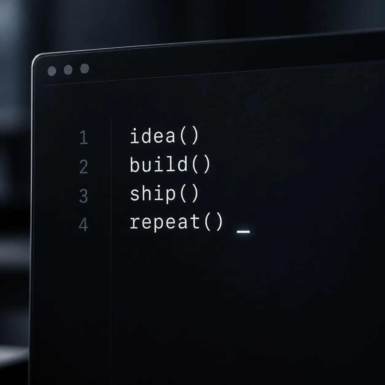 A developer workspace with code on screen